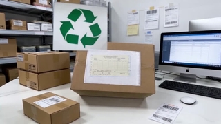 Plastikfreier, biologisch abbaubarer FSC-zertifizierter Packlistenumschlag