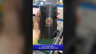 Schwarze, matte Stand-up-Reißverschlusstasche, B2B-Großhandel, wiederverschließbar, individuell, luftdicht