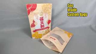 Verpackungsbeutel aus Kunststoff mit Reißverschluss und durchsichtigem Fenster nach Maß