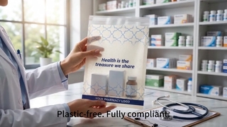 Durchscheinender, luxuriöser Pharmaverpackungs-Barrierepapier-Medizinbeutel aus Pergamin