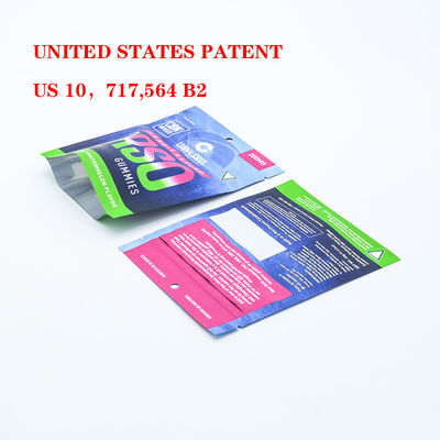 Kundenspezifische geruchsfeste, kindersichere Mylar-Taschen für Tabakverpackungen mit sicherem Plastikverschluss