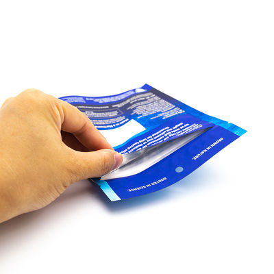 Drei-seitige Kindersicherung mit Reißverschluss Verpackungstüte Hersteller Vmopp+Pet+Pe Kunststoffverbundtasche