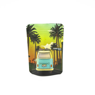 Feuchtigkeitsfeste Tabakblätter Aluminiumfolie Geruchsfeste Tasche Kindersicherung Tasche Reißverschluss Mylar Tasche