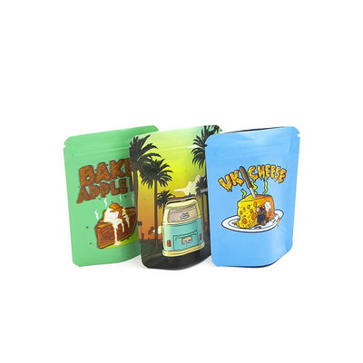 Nachgedruckte, wieder verschließbare, geruchsichere Kinderbeutel 1g 3,5g 7g 14g 28g 1oz Mylar-Tasche