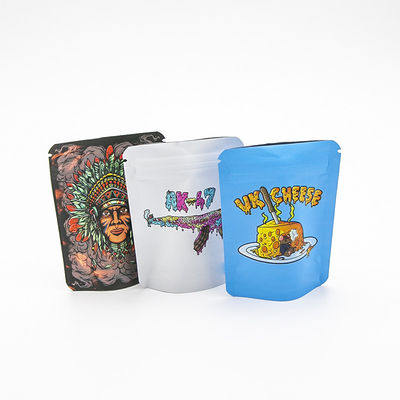 Anpassbarer Frucht-duftender Stehverschluss Mylar Zigarren / Tabakbeutel mit wieder verschließbarem Kunststoffdesign