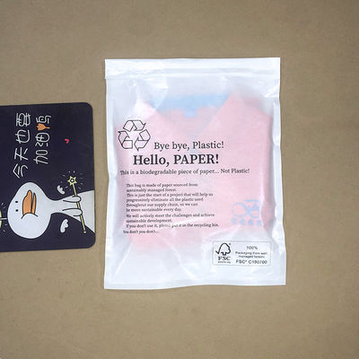 Umweltfreundliche, biologisch abbaubare, durchsichtige, wachsbeschichtete Papierverpackungen