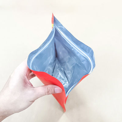 Aluminiummetallisierte Taschen für Lebensmittel und Snacks mit wiederverwendbarem Reißverschluss