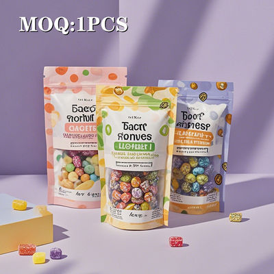 Custom Logo Mylar Taschen 3 Seiten versiegelte Tasche mit Reißverschluss Plastik Stand Up Tabakverpackung