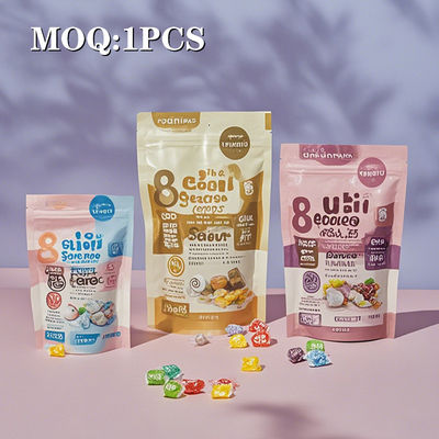 Besondere Geruchsdichte Verpackung Druck Zip Ziplock Logo Kunststoff Stehen Tasche Essbare Verpackung Mylar wieder verschließbare Taschen