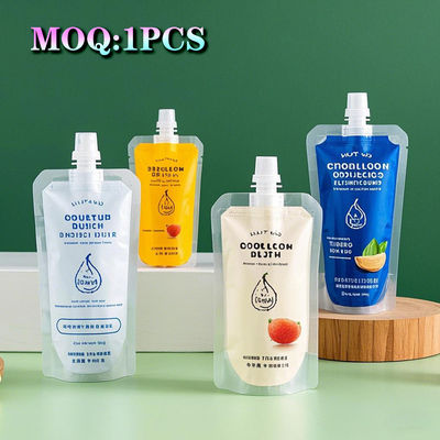 Mehrfachverwendbare Stand-up-Taschen mit Auslass Flüssigkeit für Babynahrung Fruchtsaft Schlammsauce für Getränke Lotion Verpackung