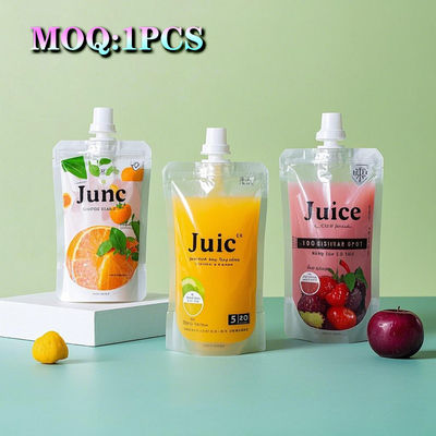 Hohe Barriere Custom gedruckte Stehende Spritze Tasche Milchsaft Flüssig Verpackung Spritze Tasche