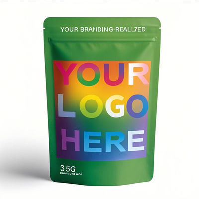 Großhandel Mausdruck Mylar Geruchsschutz 3,5g 7g 14g 28g Lebensmittel Stand Up Tasche Reißverschluss Plastik Laser Tereo 3,5g Taschen mit Fenster