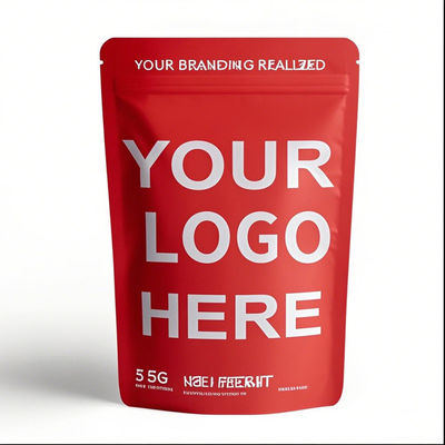 Besonders gedruckte geruchsfeste Stand-up Ziplock Mylar Taschen 3,5 g wieder verschließbare Aluminium-Plastik-Lebensmittelverpackungstüten