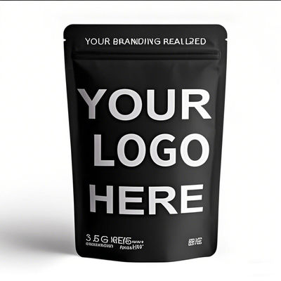 Custom Printing Matte Stand Up Ziplock Mylar Taschen wieder verschließbare Geruchsfeste Lebensmittelverpackungstüten