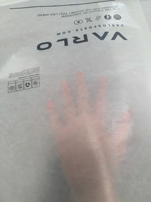 Recycelbare und abbaubare selbstklebende Glassäcke Grüne Verpackungen für Modemarken