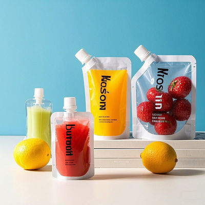 Luftdichte und undicht stehende Flüssigtaschen mit leicht zu gießendem Auslass für Getränke, Soßen und Kosmetika