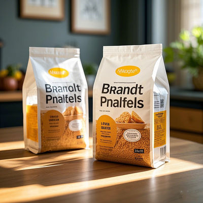 Premium BOPET Mylar Stand-up-Taschen Wiederverwendbare Verpackung mit QR-Code für Kaffee-Branding-Einzelhandel