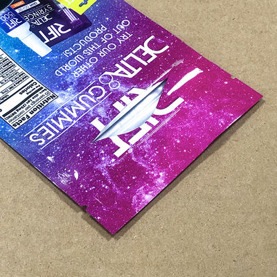 Customized Logo Color Printing Durable Smell-Proof Mylar Pouches with CR Zipper Locks