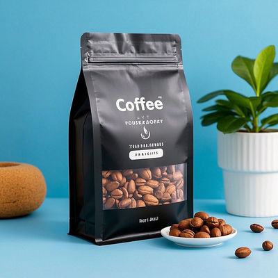 Premium-Lebensmittelsicherung mit achtseitigem Versiegelungsabdeckung Flat-Bottom-Tasche wasserdicht und wiederverwendbar