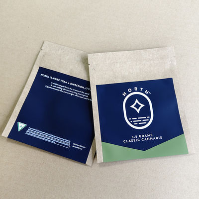Individuell bedruckte Kraftpapierbeutel Großbestellung Umweltfreundlich 10-Farben-Logo-Druck Einzelhandel.