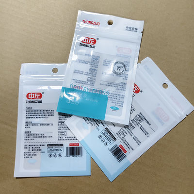 Anpassungsfähige wiederverschließbare Floss Pick-Verpackungsbeutel Hochbarriere-Kunststoff-Verbundstoff FDA-konforme Großbestellungen