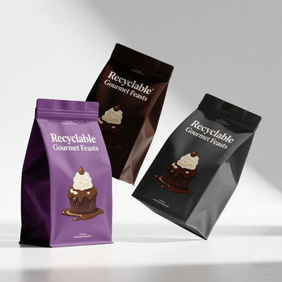 Modische 8-seitige Verpackung für gesunde Lebensmittel Pantone-Farben & QR-Code-Druck