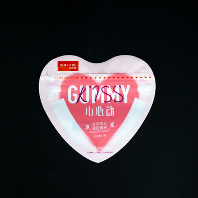 Wiederverschließbare Stand-Up-Candy-Taschen mit Reißverschluss Frischheitsschutzdesign