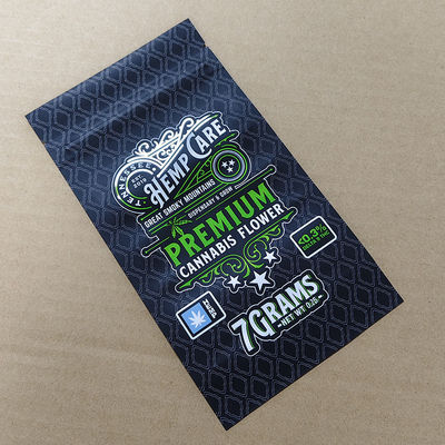 Kindersichere Tasche aus Plaid-Druck ISO 8317 EN 14375 zertifiziert REACH/ROHS-konform