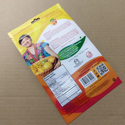 Selbstverschließbarer Stand-up Mango-Tasche Reißverschluss IPX4 Feuchtigkeitsdicht 500+ Rückverschlüsse