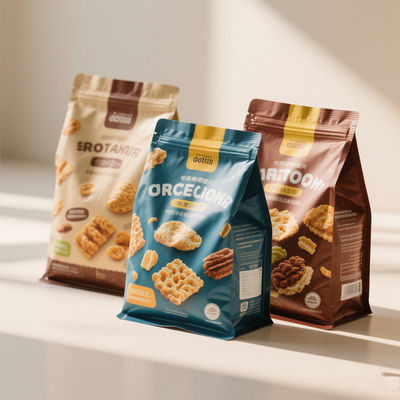 Öko-abbaubarer Standbodenbeutel aus Faser | 90-Tage-Zersetzung + 10-Farben-Druck