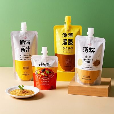 Spezielle Plastik-Spout-Taschen Lebensmittelverpackungstasche Kunststoff-Aluminiumfolie Mylar-Tasche Stehen Sie auf Tasche Doypack für Milchsaft