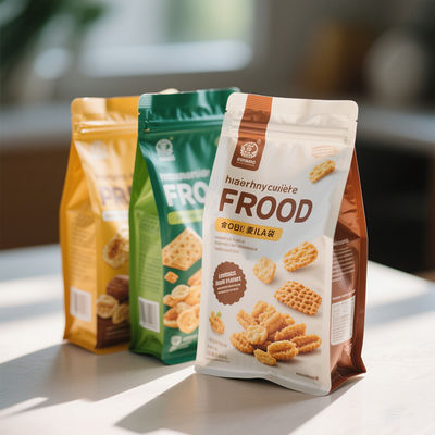 Maßgeschneiderte Stand-Up-Verbundtaschen - Voll CMYK & Soft Touch Finish