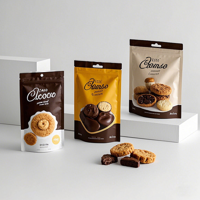 Aufbau-Zippbeutel für Kaffee-Snacks