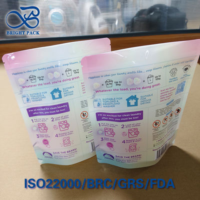4-in-1 Waschmittel-Pods Dreifach-Siegel-Verpackungsbeutel - Individueller Druck & Feuchtigkeitssperre
