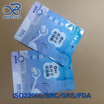 Metallisierte Tri-Seal Beutel für Zahnseide - Aluminiumbeschichtung & Hochbarriere