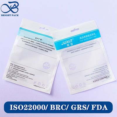 Umweltfreundliche, benutzerdefinierte Druckdichtung, Versiegelung, Reißverschluss, Plastiktüten für Elektronikprodukte, Verpackung mit transparenten Fenstern.