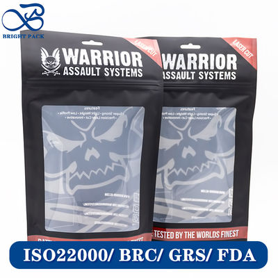 Wasserfeste Mylar-Beutel Standbodenbeutel für Kleidung Verpackung mit transparenten Fenstern Großhandel.