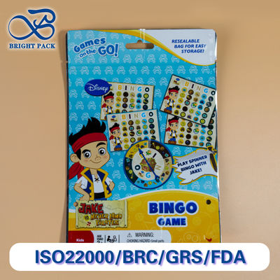 Vollfarbiger Druck Stand-up-Taschen für Spielzeug Verpackung mit leichtem Gewicht und kostengünstig.