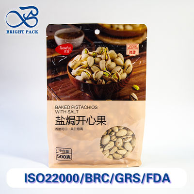 Lebensmittel-Grade Achtseitige Versiegelungstüten mit transparenten Fenstern Ideal für Snacks und Nüsse Verpackung Massenbestellungen Rabatte.