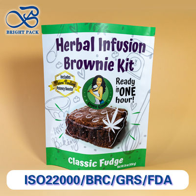 Leichte und haltbare Standbodenbeutel für Lebensmittelverpackungen mit lebensmittelechten Materialien und individuellem Druck.