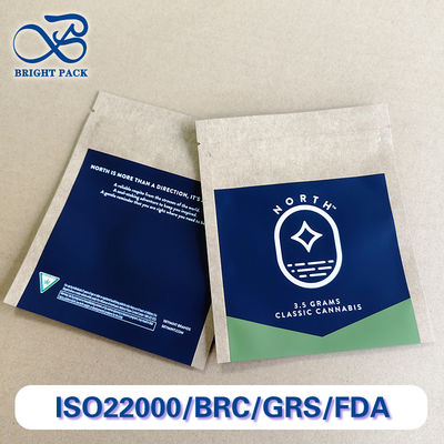 Individuell bedruckte Kraftpapierbeutel Großbestellung Umweltfreundlich 10-Farben-Logo-Druck Einzelhandel.