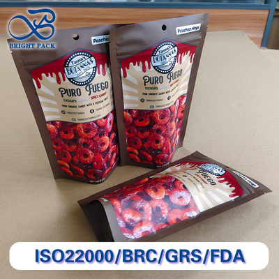 Pantone-abgestimmte, kundenspezifische Standbodenbeutel mit Logo, 10-Farben-Flexodruck für Lebensmittelverpackungen im Großhandel.