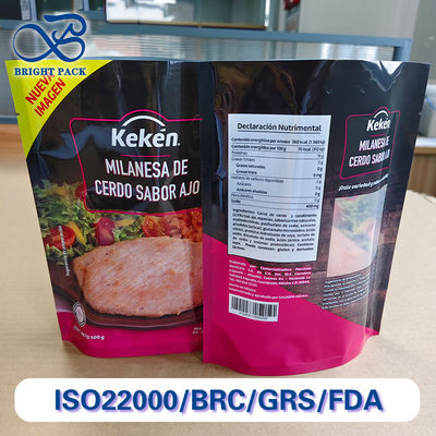 Premium-Lebensmittelverpackungsbeutel mit klarem Sichtfenster und anpassbaren Abmessungen.