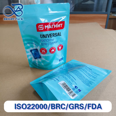 Leakproof Stand-up-Taschen für Waschbeutel Verpackung benutzerdefinierte Dicke mit kindersicherem Reißverschluss.