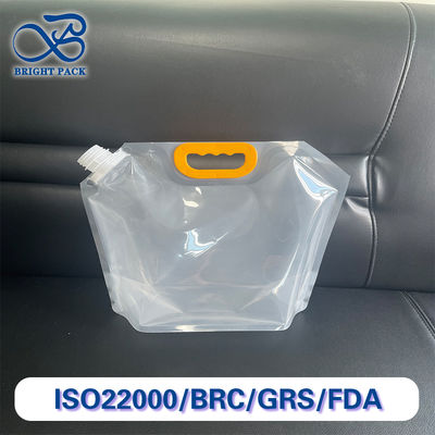 Verdickte transparente Ausgussbeutel mit verstärkten Griffe 1L/1.5L/2.5L/5L/10L Düsenbeutel für Massengetreide und Flüssigkeitsverpackungen.