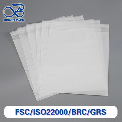 100% vollständig biologisch abbaubare weiße durchsichtige Papiertüten für Socken-Kleidungsverpackungen