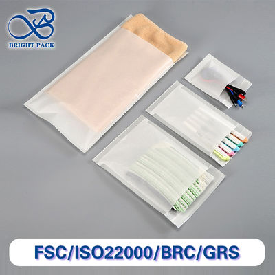 Custom Printed Frosted Glassine Bags Für Telefonkoffer Schlüsselbund Packungstüte Ohrhörer Papiertüte Verpackung