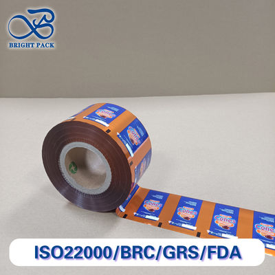 Aluminium-Laminierte Lebensmittelfolie mit hoher Barriere FDA-zertifizierte Lebensmittelverpackungsfolie für Fleisch / Snack / Pulver Feuchtigkeitsdicht und hitzeversiegelbar