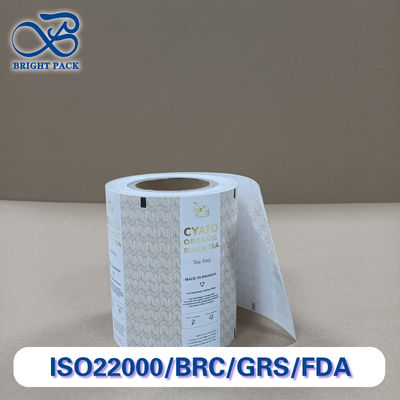 Premium-Tee-Verpackungsfilm Hochbarriere-Mehrschicht-Verbundmaterial Feuchtigkeits-/Sauerstoffsicherheits-Frischheitsschloss für Teebeutel und -beutel