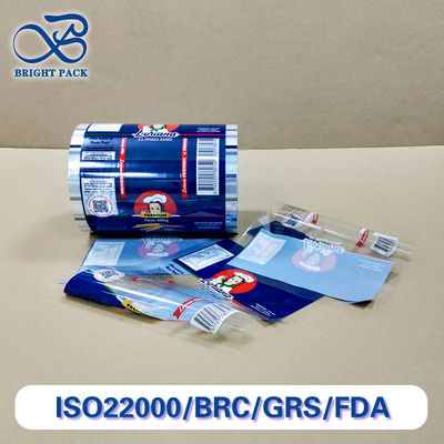 Leuchtende Hochglanz-Finixierung Farbdruck Verpackungsrollen Film für Lebensmittelverpackungen anpassbar Durchsichtig